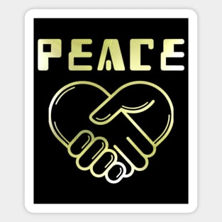 Peace Gold Symbol Magnet